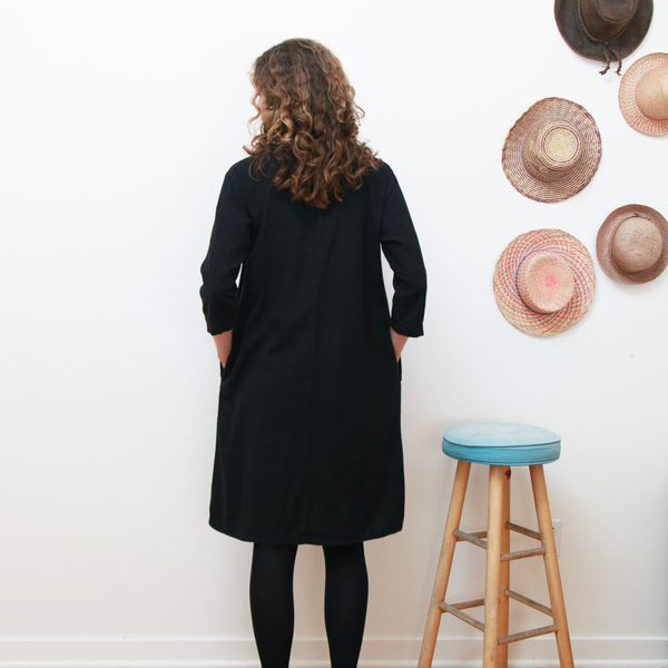 Me & Arrow 3/4 Sleeve Tall Dress - Black Me & Arrow 3/4 Sleeve Tall Dress - Black