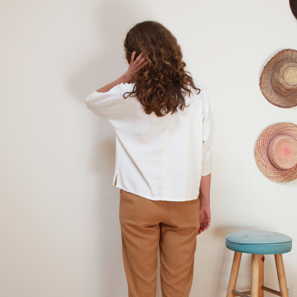 Me & Arrow Dolman 3/4 Sleeve Top Off white Me & Arrow Dolman 3/4 Sleeve Top Off white