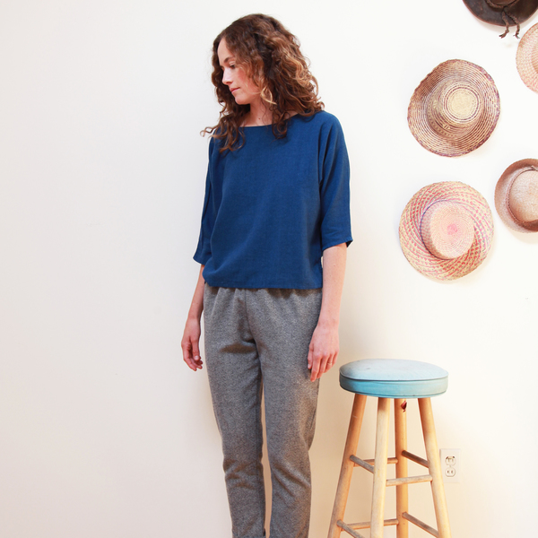 Me & Arrow Dolman 3/4 Sleeve Top Deep Ocean Me & Arrow Dolman 3/4 Sleeve Top Deep Ocean