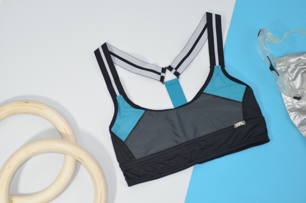 VPL Neo Gridlock Bra: Turquoise VPL Neo Gridlock Bra: Turquoise