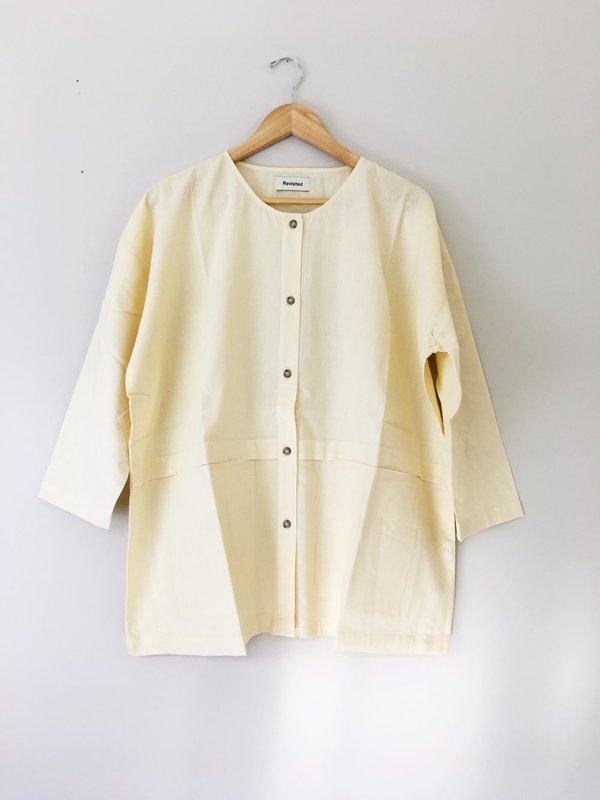 Revisited Matters Cropped Raincoat Cream Revisited Matters Cropped Raincoat Cream