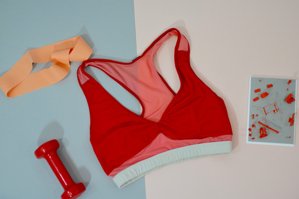 VPL Trapeze Bra Top: Fiery Red VPL Trapeze Bra Top: Fiery Red