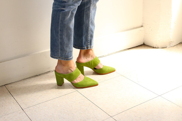 Intentionally Blank MISSY Green Suede Intentionally Blank MISSY Green Suede