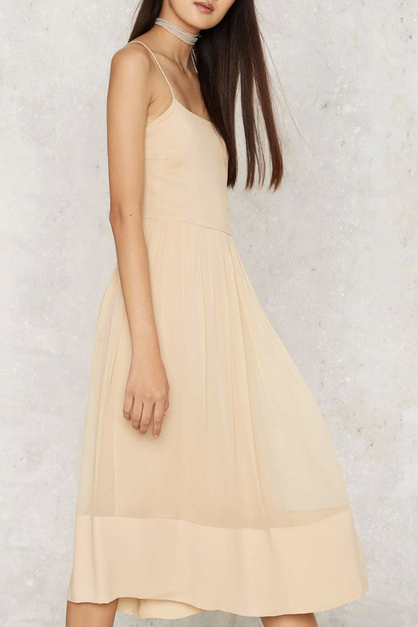Vintage Chloe Nude Silk Dress Vintage Chloe Nude Silk Dress