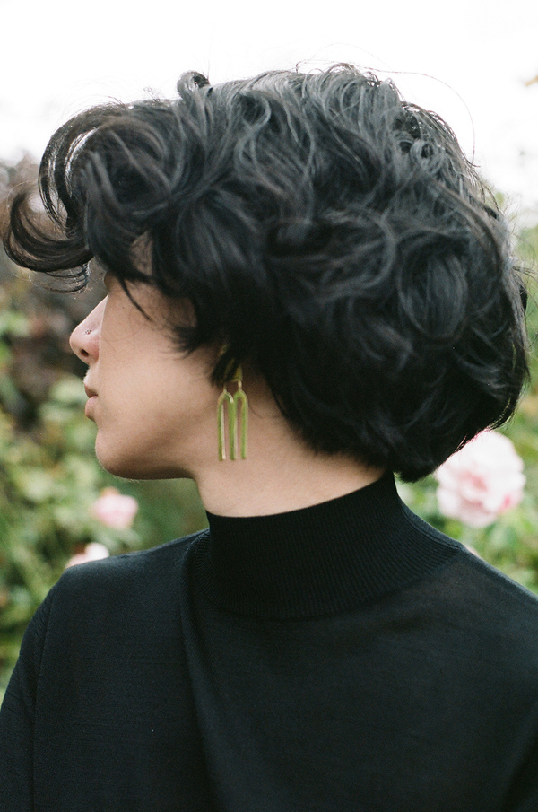 Quarry Lautner Earrings - brass Quarry Lautner Earrings - brass