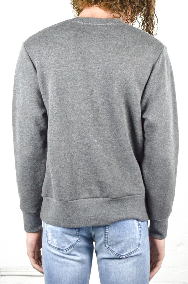 Men's 18 Waits Charcoal French Terry Crew Sweatshirt Men's 18 Waits Charcoal French Terry Crew Sweatshirt