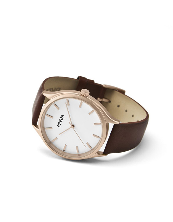 Breda Asper Watch Rose Gold Brown Breda Asper Watch Rose Gold Brown
