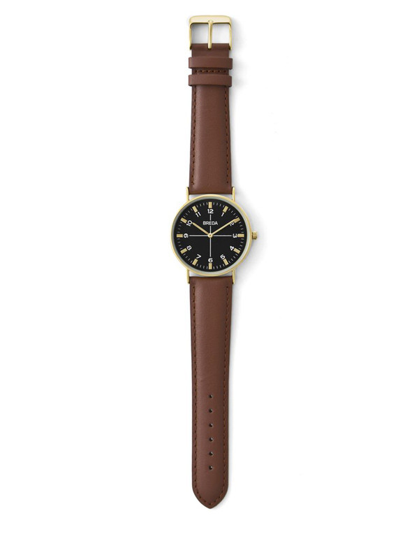 Breda Belmont Watch Gold Brown Breda Belmont Watch Gold Brown