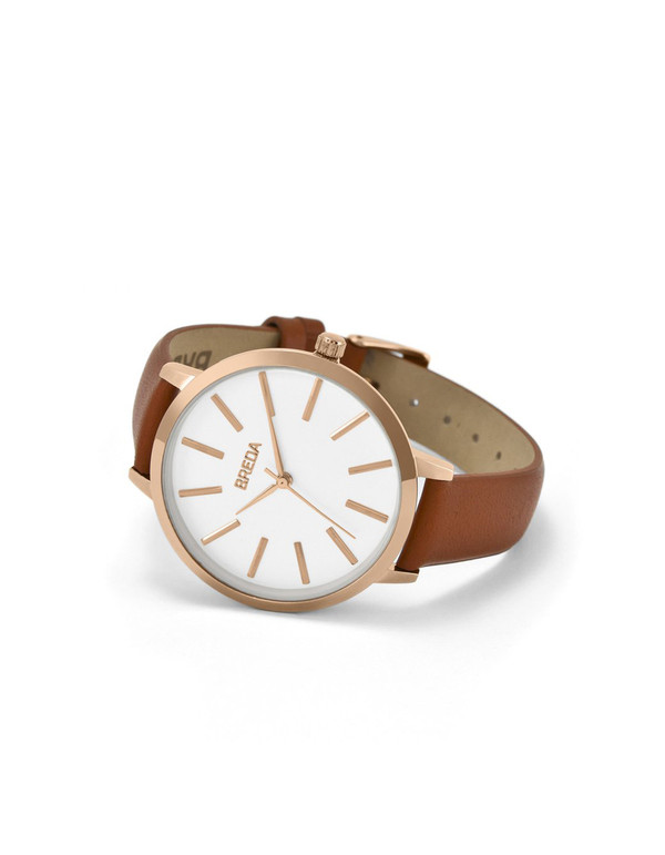 Breda Joule Watch Rose Gold Brown Breda Joule Watch Rose Gold Brown