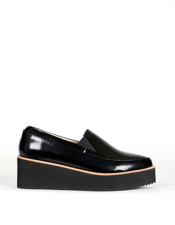 Sol Sana Tabbie Wedge Black on Black Sol Sana Tabbie Wedge Black on Black