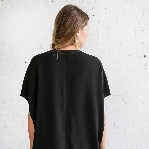 Gary Graham Cocoon Dress Black Gary Graham Cocoon Dress Black