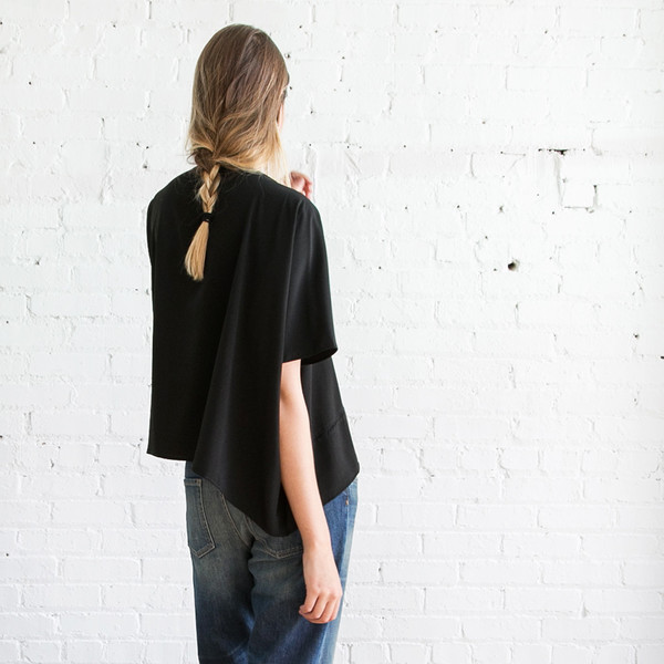 Gary Graham Square Top Black Gary Graham Square Top Black