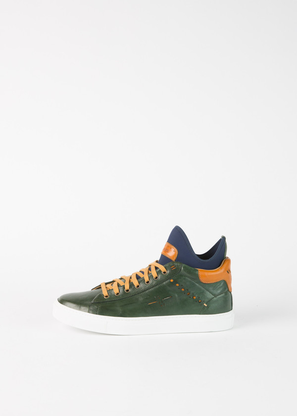 Brador Mid Top Contrast Sneaker Brador Mid Top Contrast Sneaker