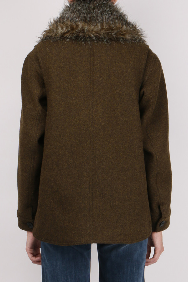 Smythe Flak Jacket with Faux Fur Smythe Flak Jacket with Faux Fur