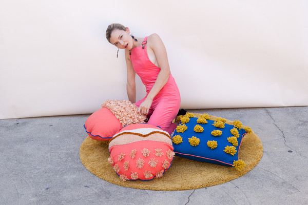 Lykke Wullf x Farron: Orange Pom Pillow Lykke Wullf x Farron: Orange Pom Pillow