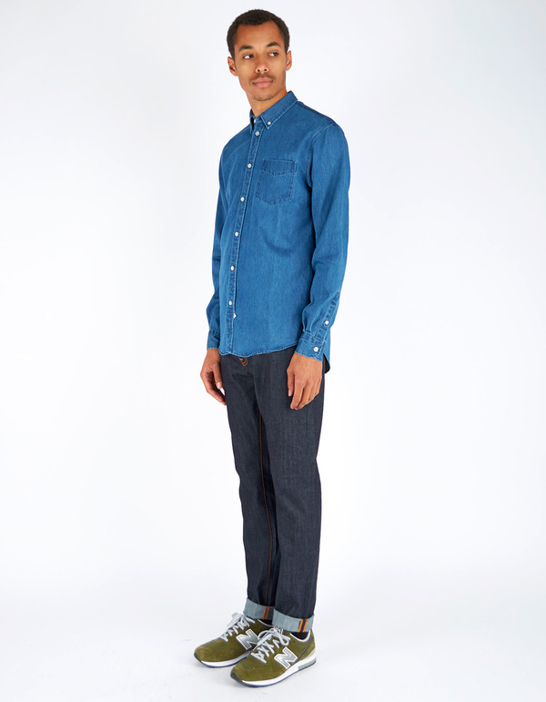 Men's Assembly Label Endless Denim Shirt Dark Denim Men's Assembly Label Endless Denim Shirt Dark Denim