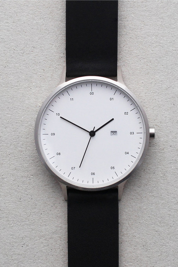 Men's INSTRMNT Series 01-C BS/B Watch - White/Black Men's INSTRMNT Series 01-C BS/B Watch - White/Black