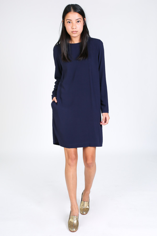 Rodebjer Candice dress in midnight blue Rodebjer Candice dress in midnight blue