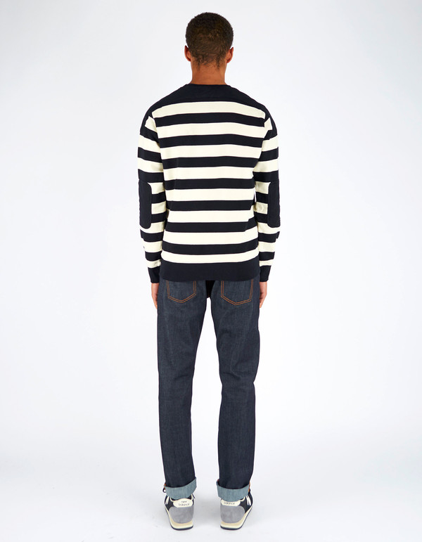 Men's Deus Cadillac Crew Black Stripe Men's Deus Cadillac Crew Black Stripe