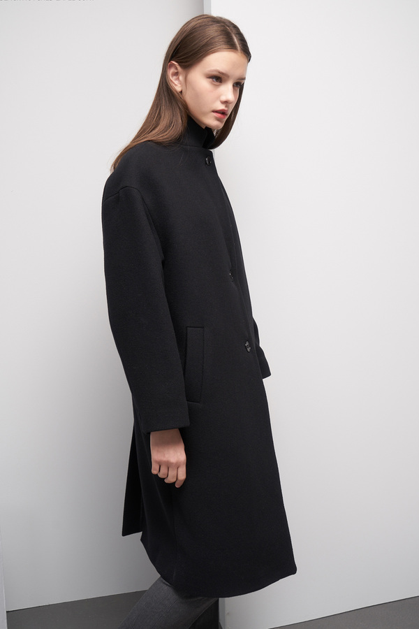 LOOKAST Oversized Single Breasted Coat- Black LOOKAST Oversized Single Breasted Coat- Black