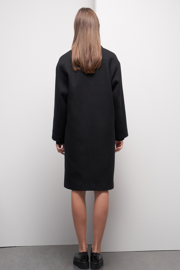 LOOKAST Oversized Double Breasted Wool Coat- Black LOOKAST Oversized Double Breasted Wool Coat- Black
