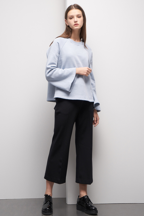 LOOKAST Bell Sleeve Sweatshirt- Baby Blue LOOKAST Bell Sleeve Sweatshirt- Baby Blue
