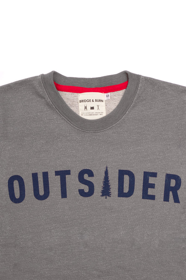 Men's Bridge & Burn Columbiaknit Men's Outsider Sweatshirt Slate Men's Bridge & Burn Columbiaknit Men's Outsider Sweatshirt Slate