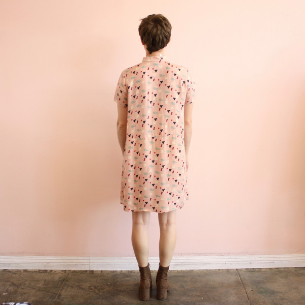 Dusen Dusen oversize tee dress - pink five dot Dusen Dusen oversize tee dress - pink five dot
