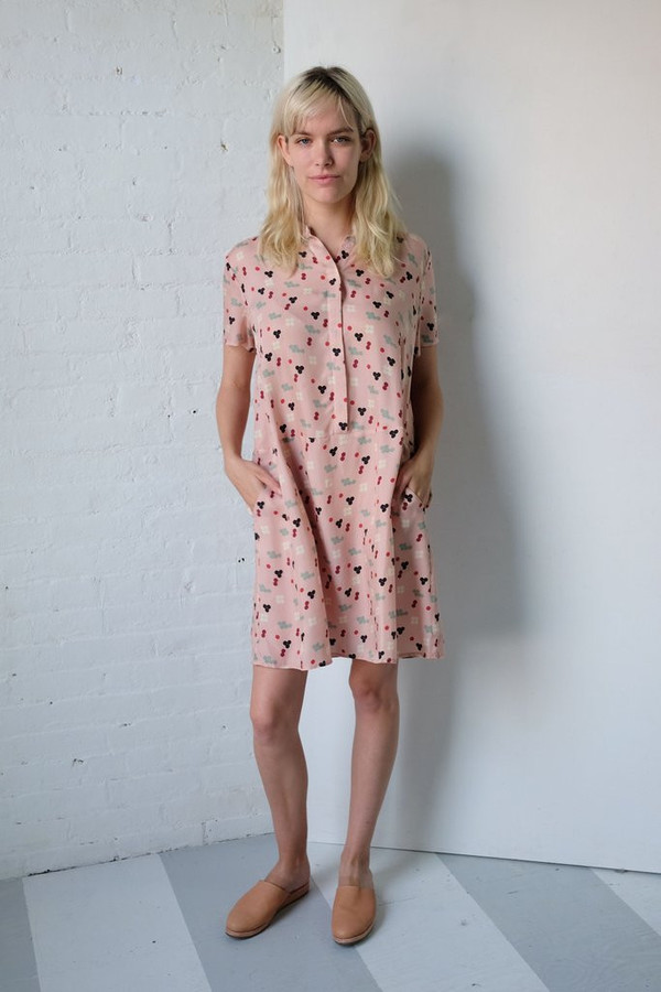 Dusen Dusen oversize tee dress - pink five dot Dusen Dusen oversize tee dress - pink five dot