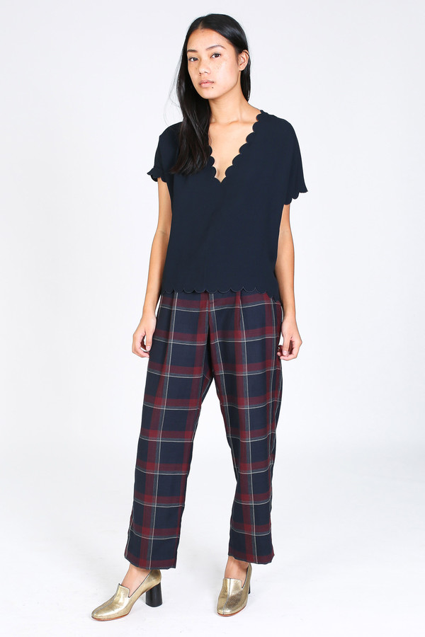 M.i.h Jeans Baez top in navy M.i.h Jeans Baez top in navy