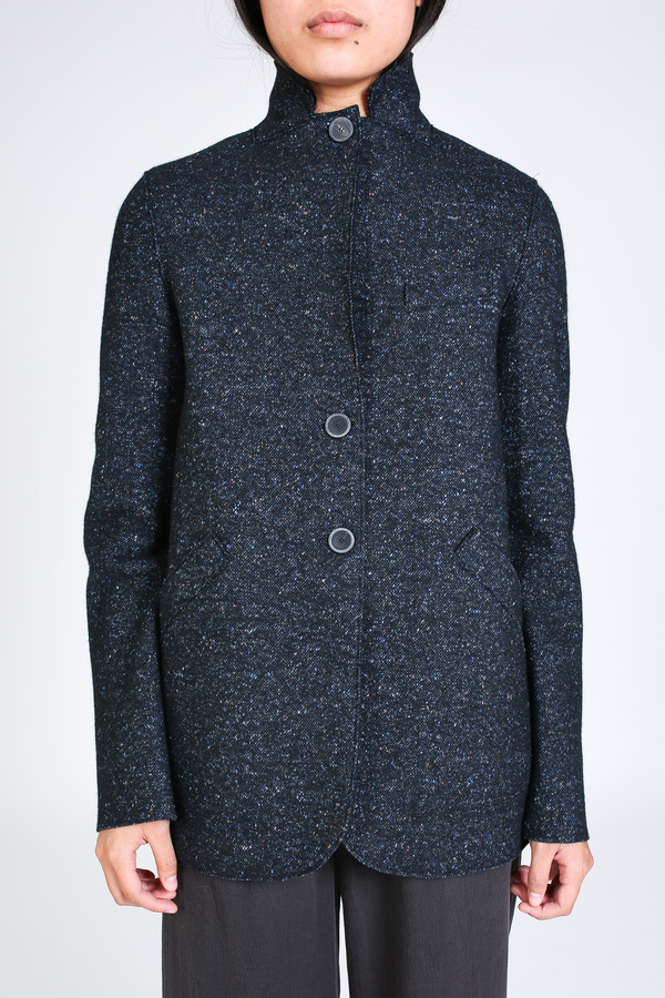 Harris Wharf London Outdoor jacket in dark blue Harris Wharf London Outdoor jacket in dark blue