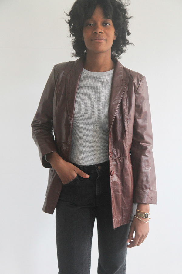 The Shudio Vintage Oxblood Leather Jacket The Shudio Vintage Oxblood Leather Jacket