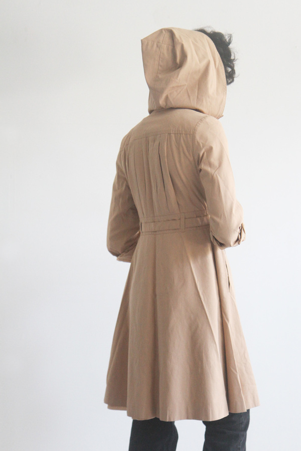 The Shudio Vintage Fitted Trench with hood The Shudio Vintage Fitted Trench with hood