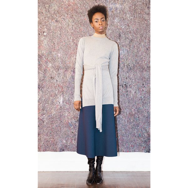 Pari Desai Wrap Sweater - Heather Grey Pari Desai Wrap Sweater - Heather Grey
