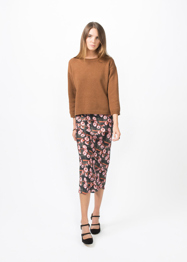 Laura Urbinati Cashmere 3/4 Sleeve Knit Sweater Laura Urbinati Cashmere 3/4 Sleeve Knit Sweater