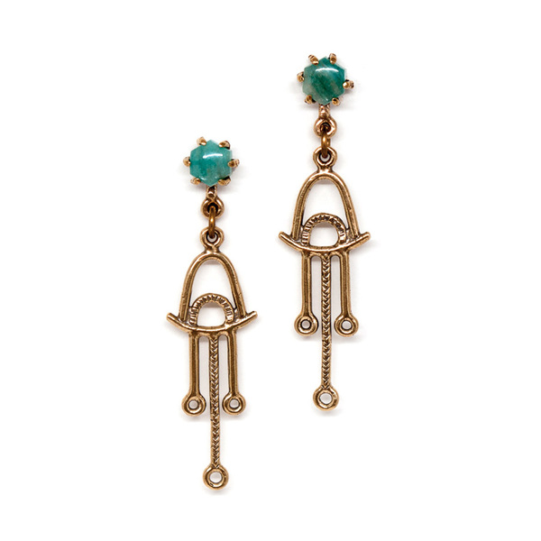 Laurel Hill Jewelry Callisto Earrings // Amazonite Laurel Hill Jewelry Callisto Earrings // Amazonite