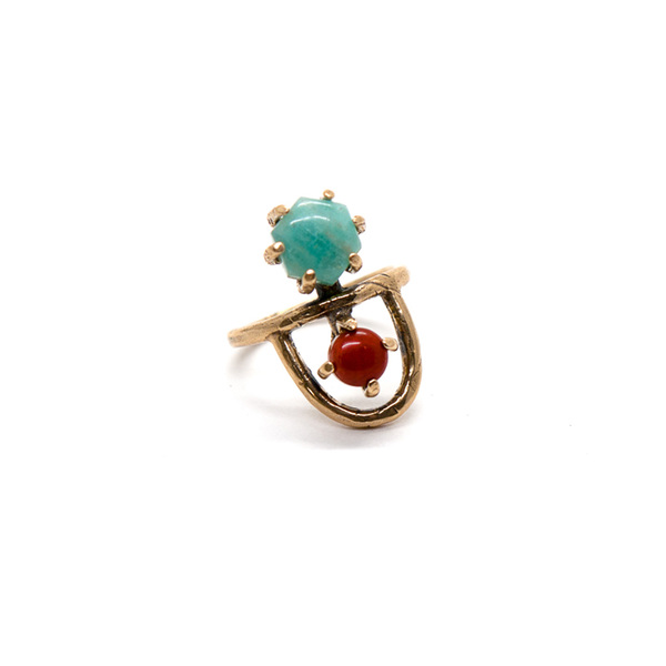 Laurel Hill Jewelry Arche Ring // Amazonite & Red Jasper Laurel Hill Jewelry Arche Ring // Amazonite & Red Jasper