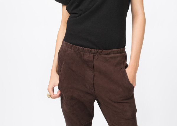 Kristensen du Nord Tapered Leather Trouser Kristensen du Nord Tapered Leather Trouser