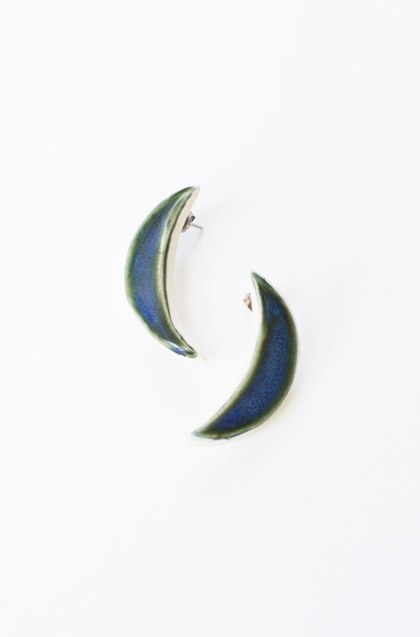 Gamma Folk Crescent Earrings Gamma Folk Crescent Earrings