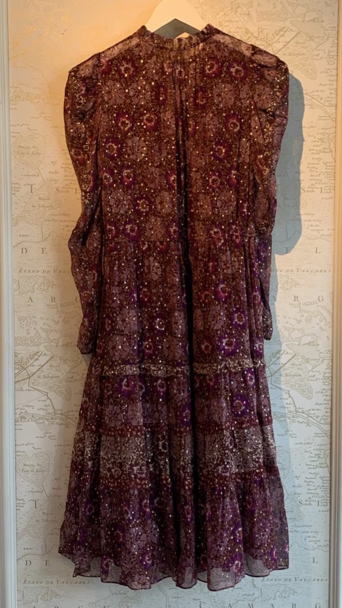 silk floral midi dress