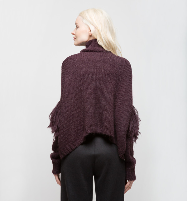 Laura Siegel Turtleneck Sweater Purple Smoke Laura Siegel Turtleneck Sweater Purple Smoke
