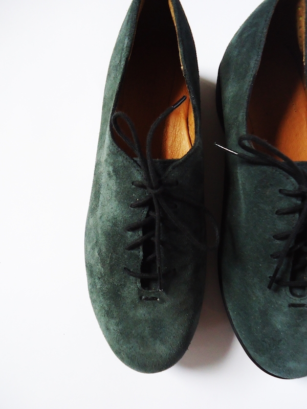 HOPP Forest Green Suede Essential Oxford HOPP Forest Green Suede Essential Oxford