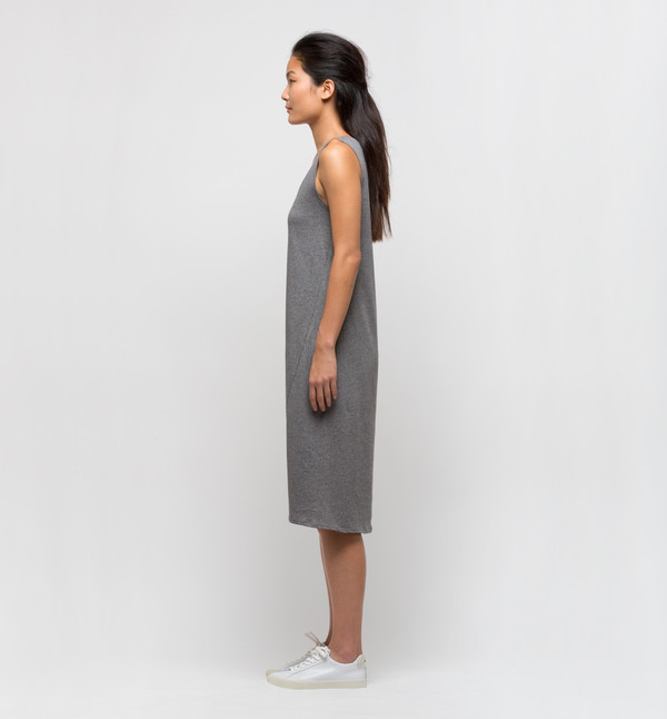 Kowtow Building Block Singlet Dress Gray Marle Kowtow Building Block Singlet Dress Gray Marle