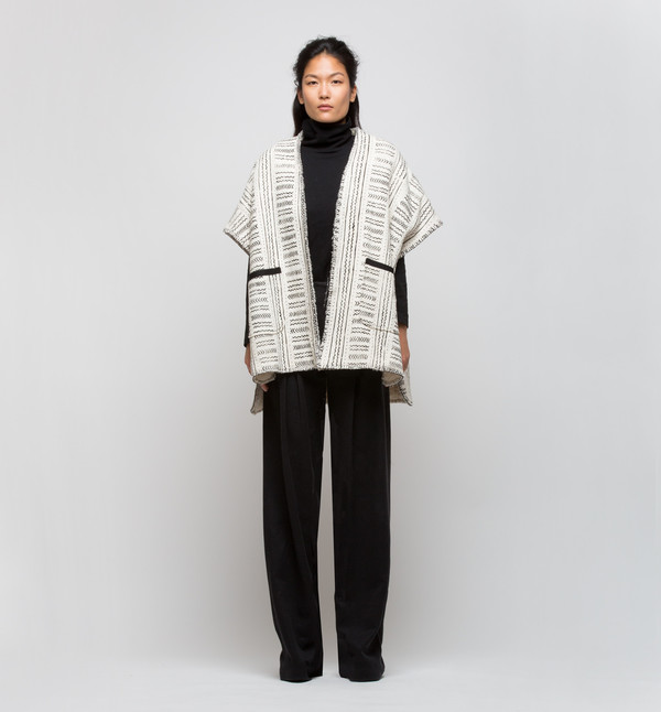 Lemlem Kal Poncho Coat Oatmeal Lemlem Kal Poncho Coat Oatmeal