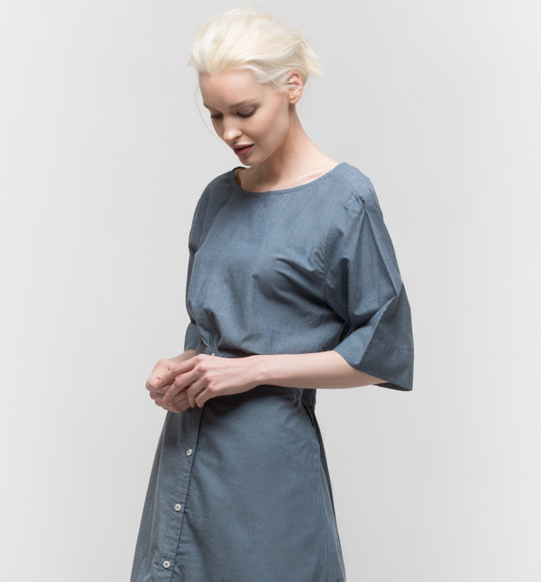 Kowtow Radius Top Navy Chambray Kowtow Radius Top Navy Chambray