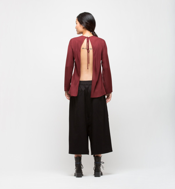 Ryan Roche Tie-Back Top Maroon Ryan Roche Tie-Back Top Maroon