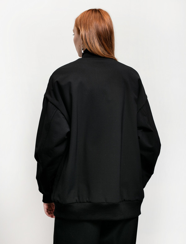 Ys by Yohji Yamamoto Womens Bomber Jacket Ys by Yohji Yamamoto Womens Bomber Jacket