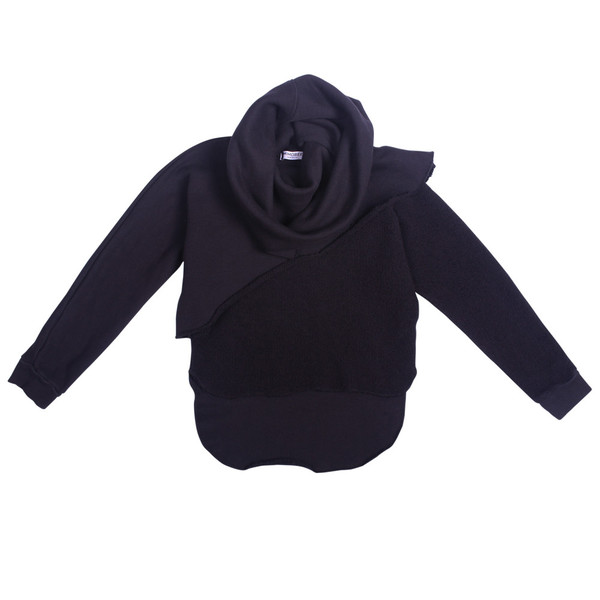 Kid's Mimobee Cutaway Layered Sweat - Black Kid's Mimobee Cutaway Layered Sweat - Black