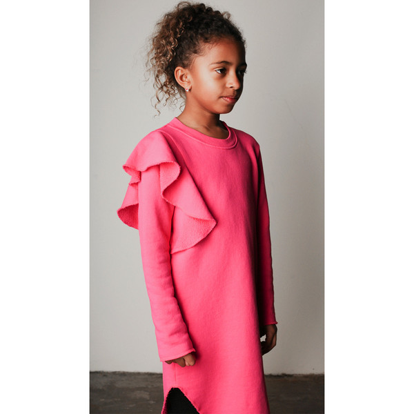 Kid's Mimobee Jetset Ruffle Dress - Berry Berry Kid's Mimobee Jetset Ruffle Dress - Berry Berry