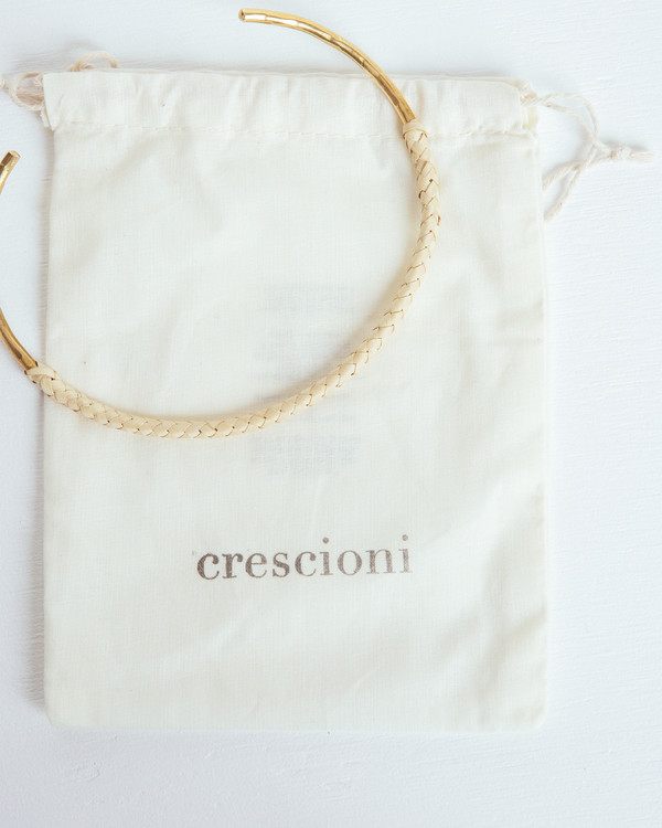 Crescioni Oaxacan Woven Palm Kiva Necklace Crescioni Oaxacan Woven Palm Kiva Necklace